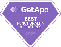 p-GetApp—Best-Functionality-&-Features-2025 1 GetApp Best Functionality and Features 2025 Badge - Opus1 Music School Management Platform