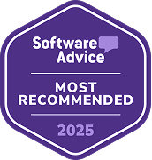 p-Software-Advice—Best-Most-Recommended—2025 1 Software Advice Most Recommended Badge - Opus1 Music School Management Platform