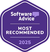 p-Software-Advice—Best-Most-Recommended—2025 1 Software Advice Most Recommended Badge - Opus1 Music School Management Platform