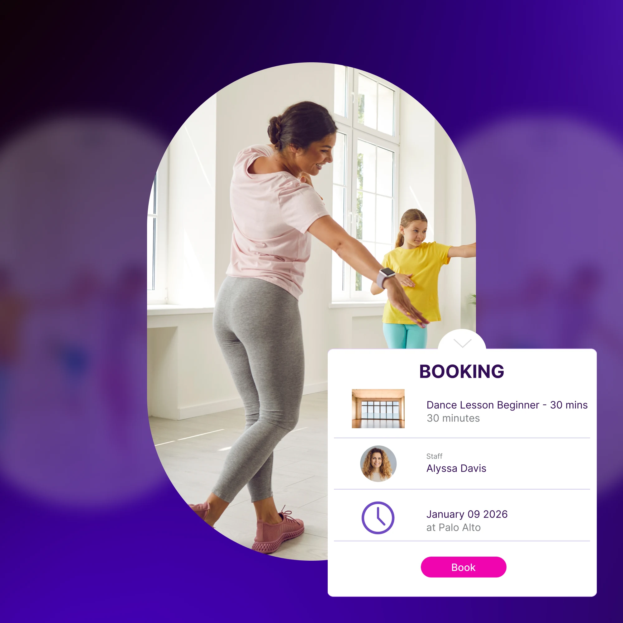 Dance Class with Product Image Overlay