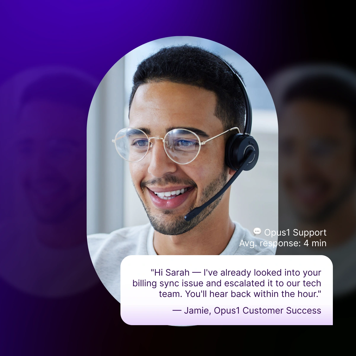 Expert Customer Support – Opus1: Everything You Need to Run Your School in One Place Customer support agent assisting with Mindbody billing sync issue - Opus1: Everything You Need to Run Your School in One Place